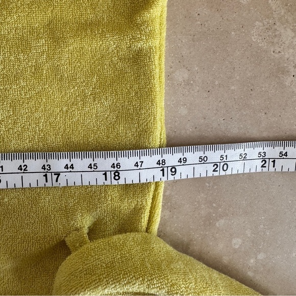 Andie Swim Yellow Short Sleeve Collar Button Up Shorts Romper Womens Size S - Picture 11 of 16